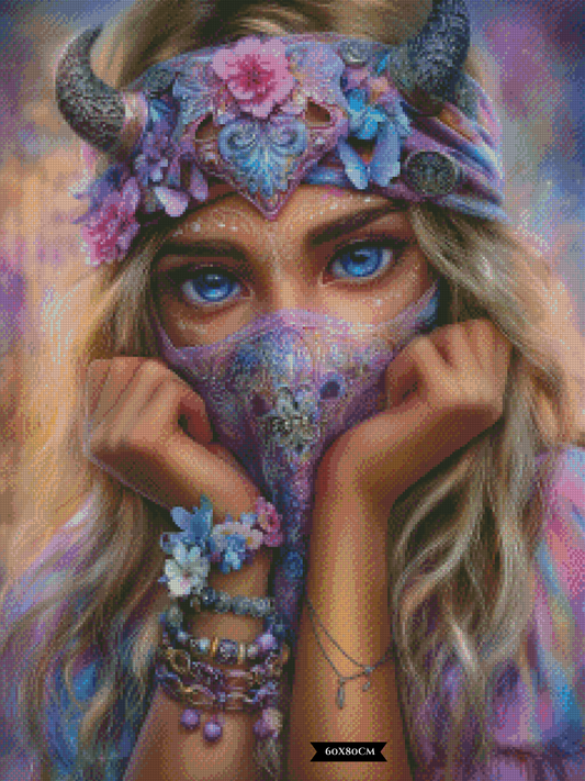 Diamond Painting Die Blume hinter dem Schleier ©Elly_A.I