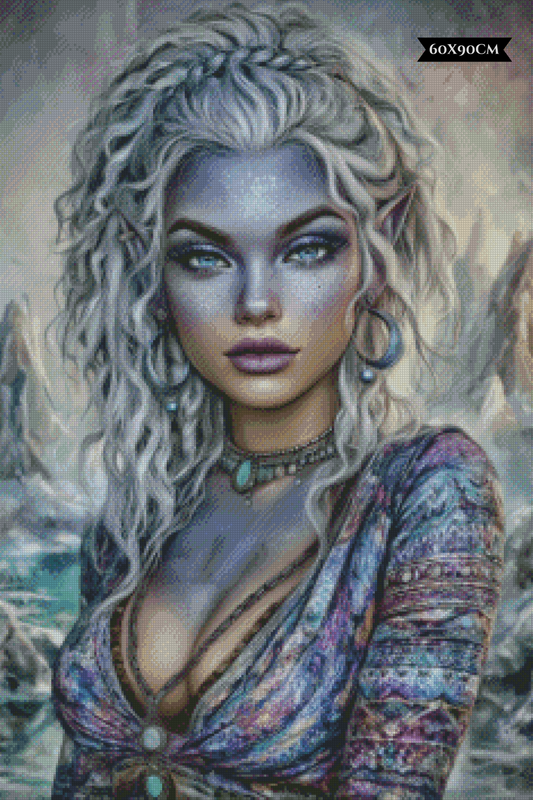 Diamond Painting Siranya, Tochter der Tiefsee ©trudis_ai_art