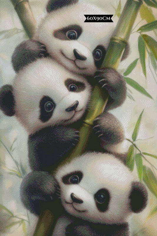 Diamond Painting Bamboo Adventures ©salzkatze.ai