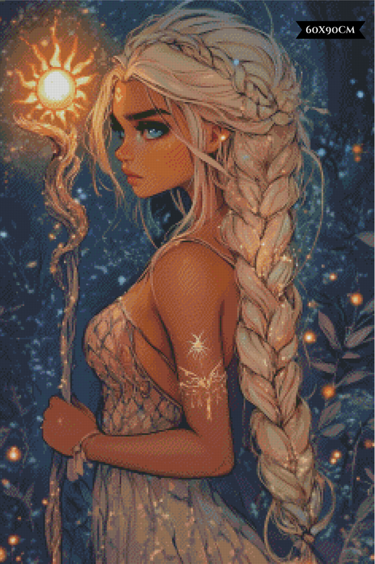 Diamond Painting Guardian Of The Burning Sun ©salzkatze.ai