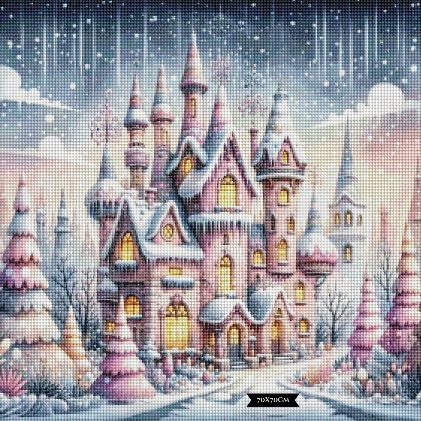 Diamond Painting Winter's Enchanted Castle ©finira_artist