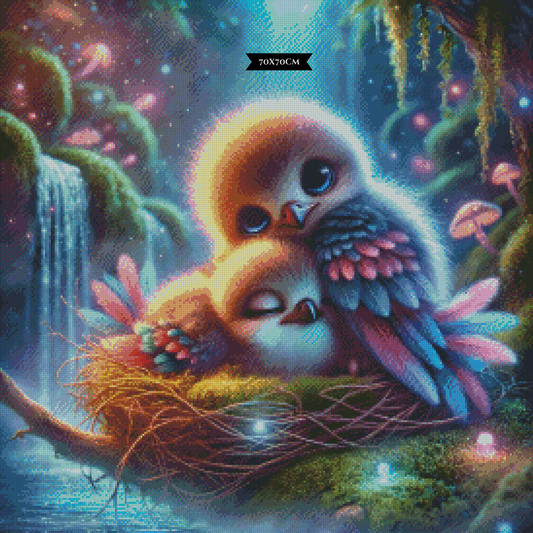Diamond Painting Magische Federfreunde ©sandrietta_ai