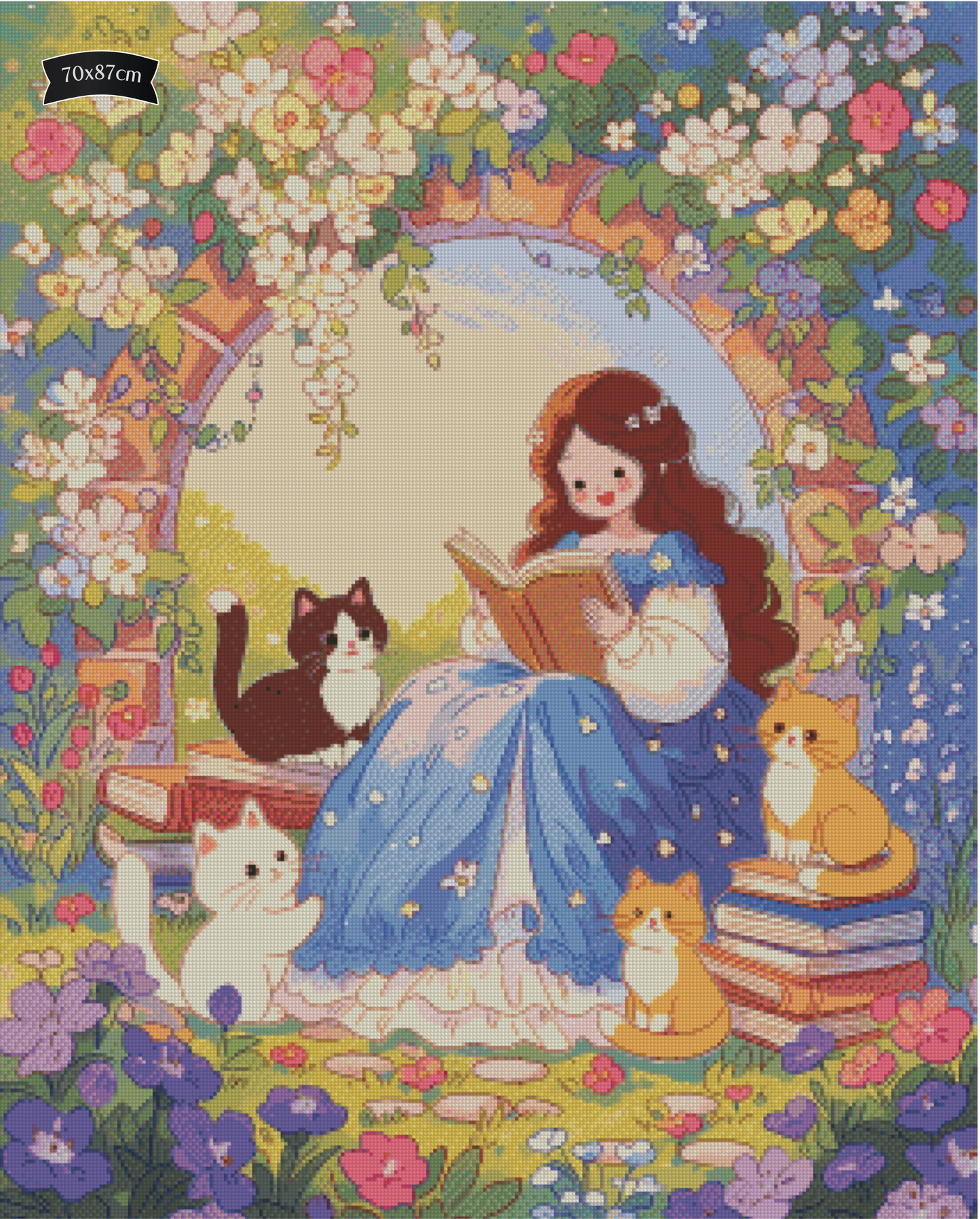 Diamond Painting Im Garten der tausend Geschichten von Salzkatze.ai