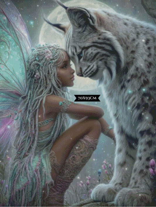 Diamond Painting Mondbund ©sandrietta_ai