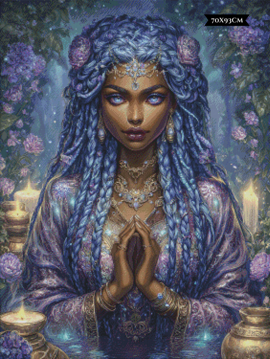 Diamond Painting Orakel des Mondbrunnens ©trudis_ai_art