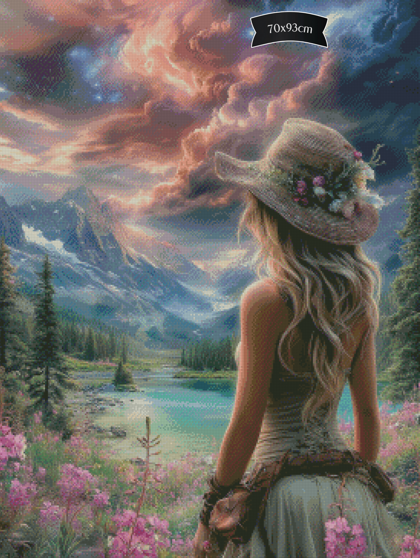 Diamond Painting Die Wanderin des Abendlichts von Elly_A.I