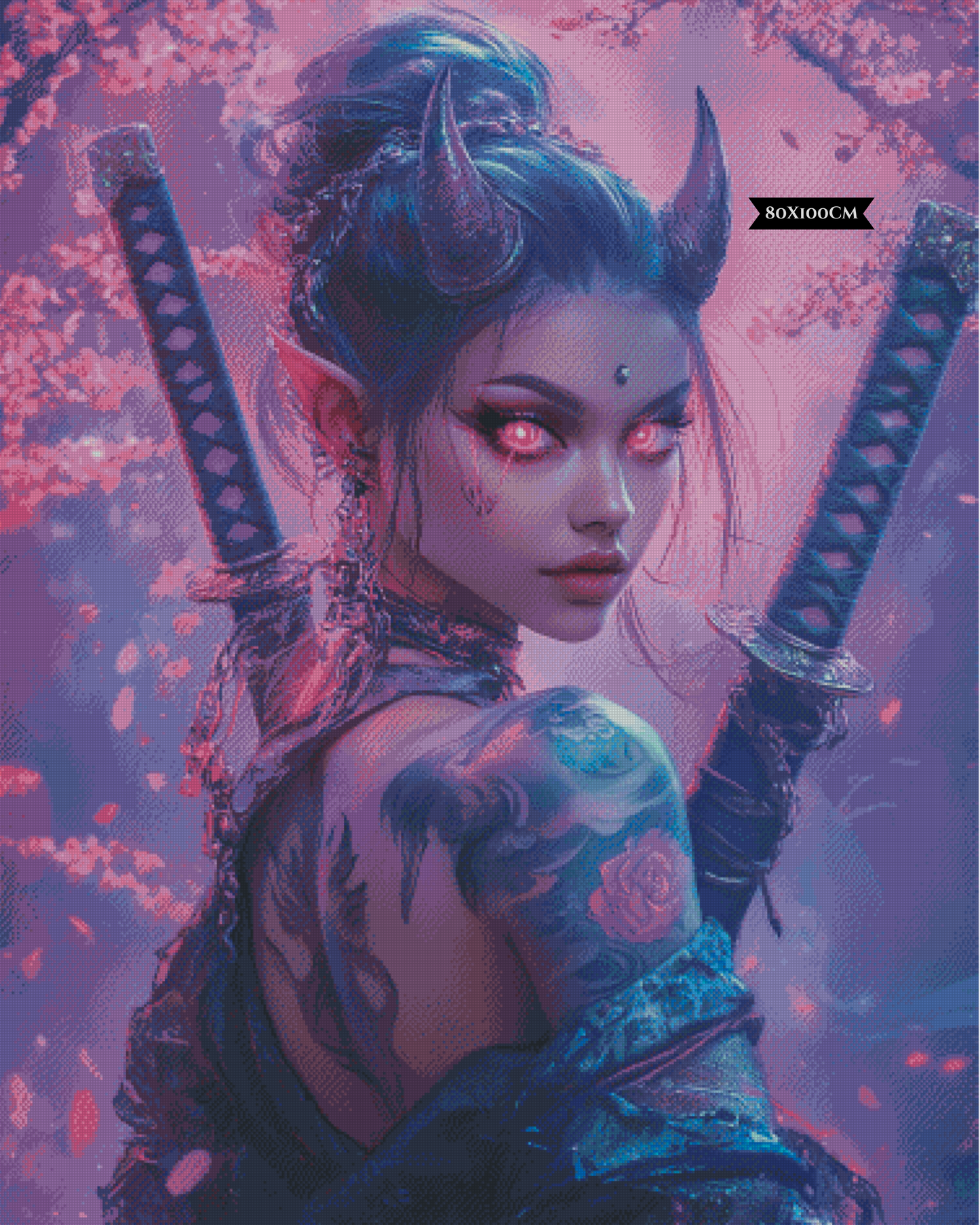 Diamond Painting Purple Oni von Sandrietta_ai