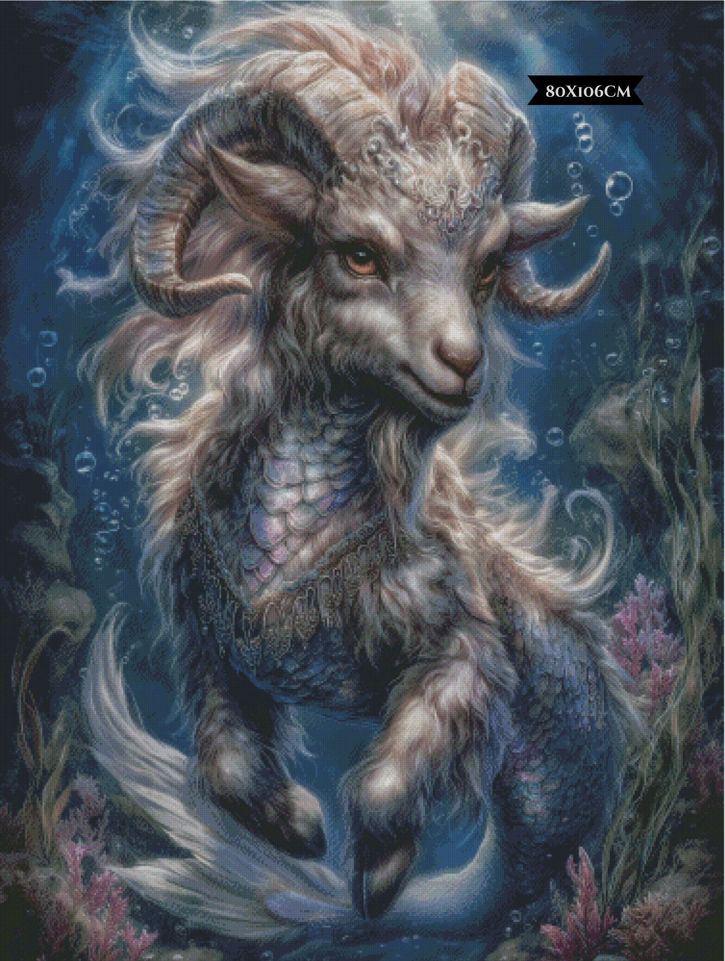 Diamond Painting Stille Strömung (Steinbock) ©salzkatze.ai