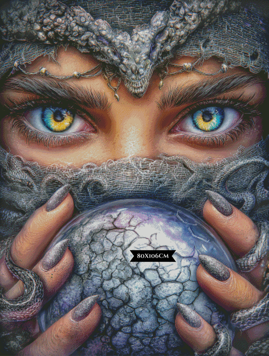 Diamond Painting Orakel der zersprungenen Zeit ©Elly_A.I