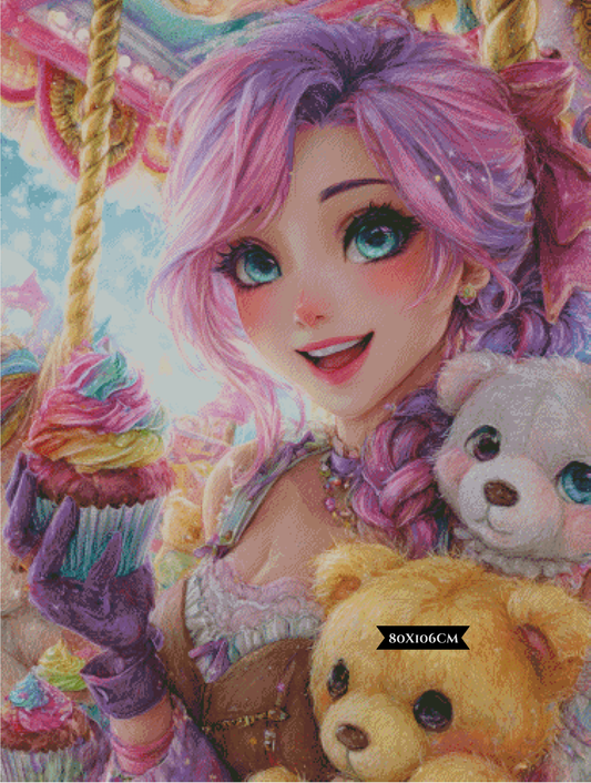 Diamond Painting Zuckerwirbel & Kuschelzauber von ©Elly_A.I