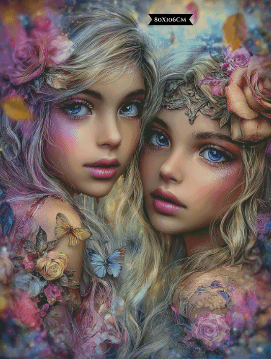 Diamond Painting Das Lied der Blütenschwestern ©Elly_A.I