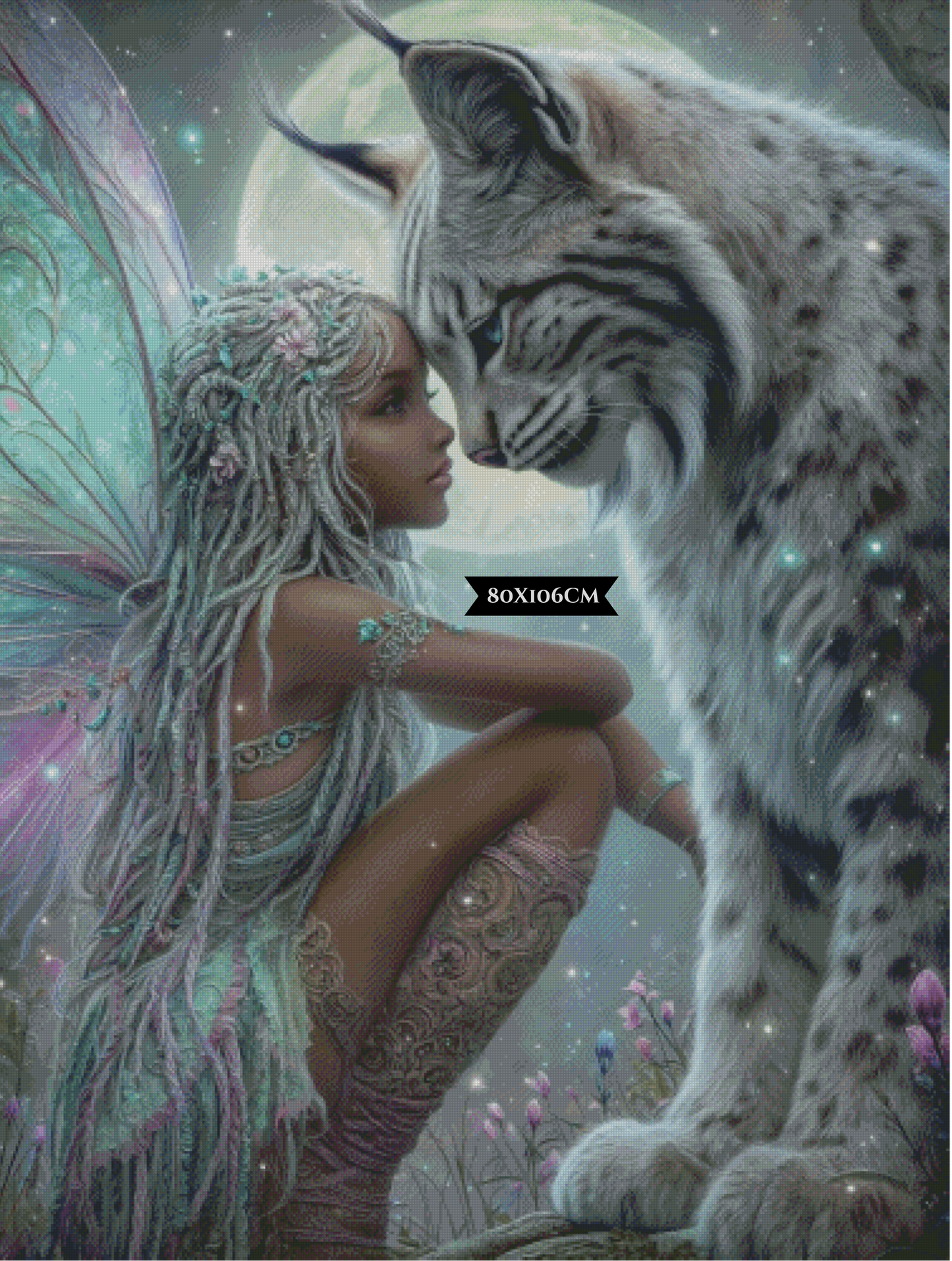 Diamond Painting Mondbund ©sandrietta_ai