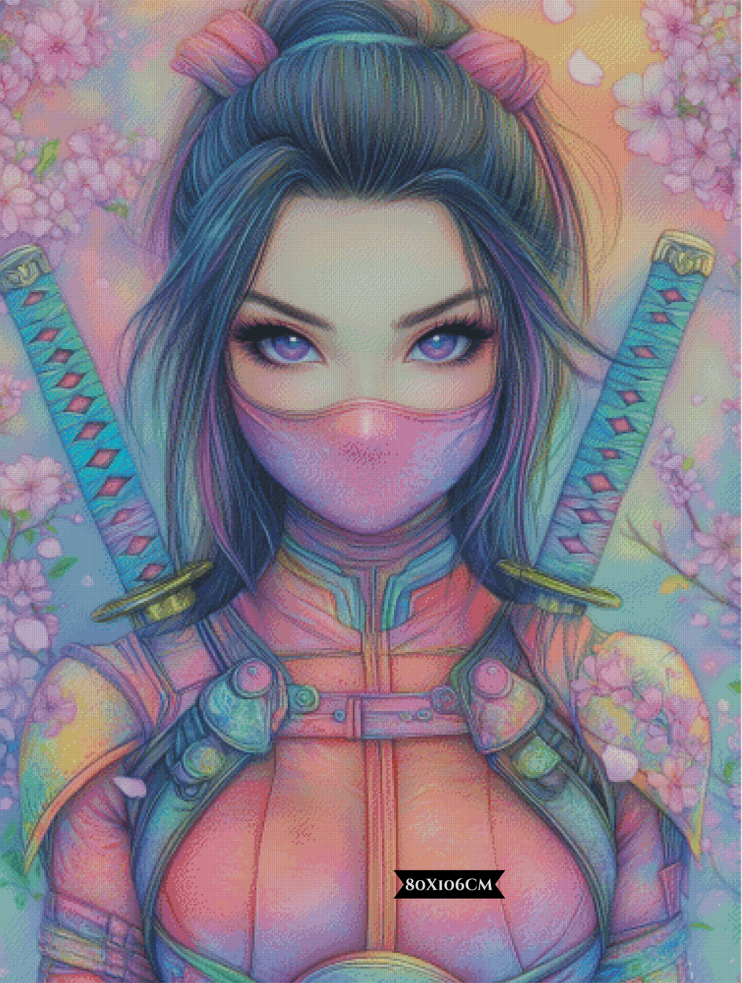 Diamond Painting Shinobi der tausend Farben ©trudis_ai_art