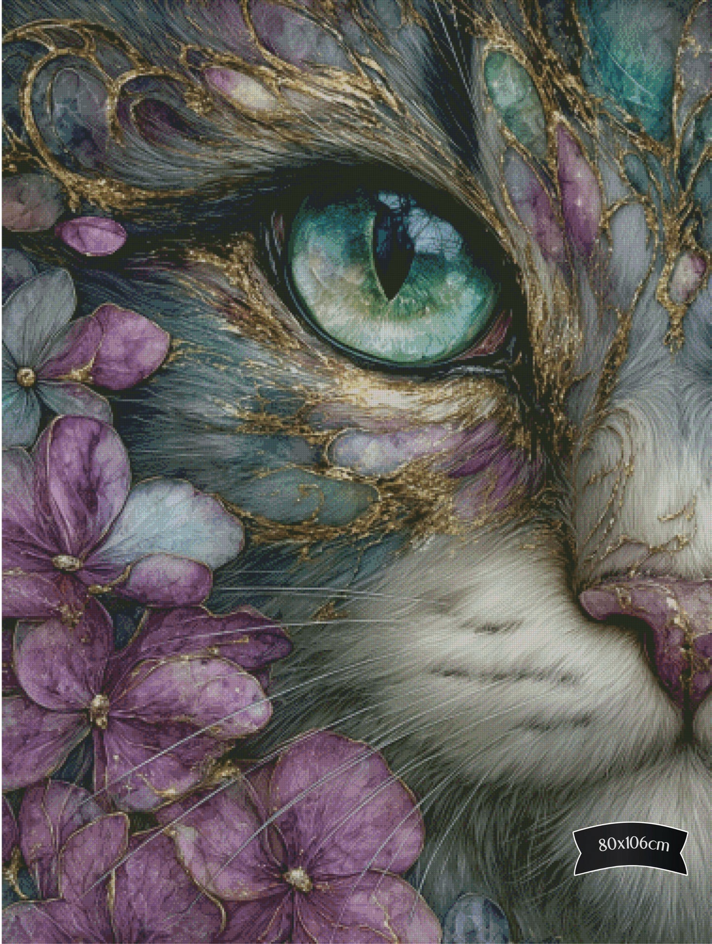 Diamond Painting Goldstaub im Fell von Sandrietta_ai