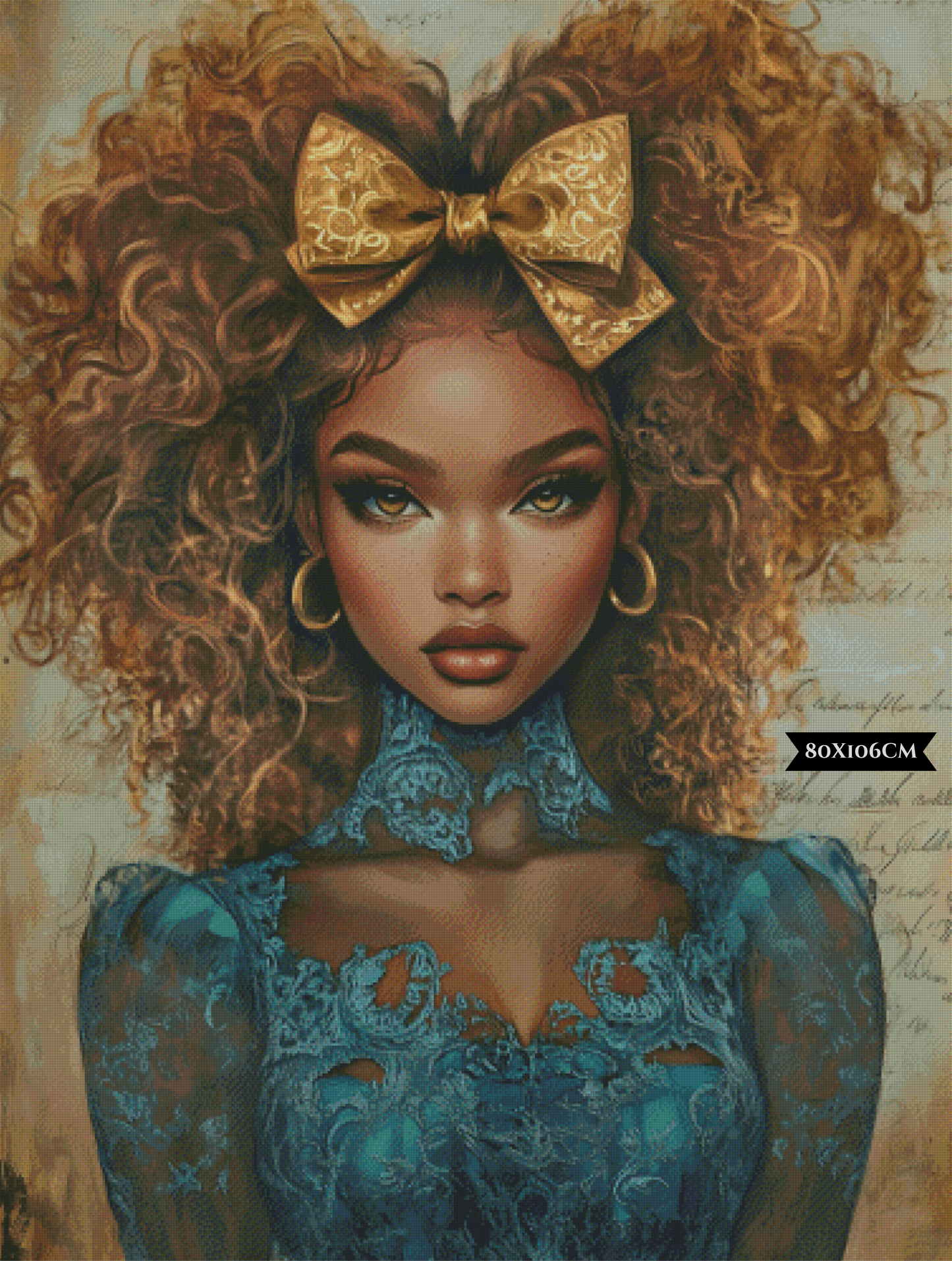 Diamond Painting Goldene Stille ©trudis_ai_art