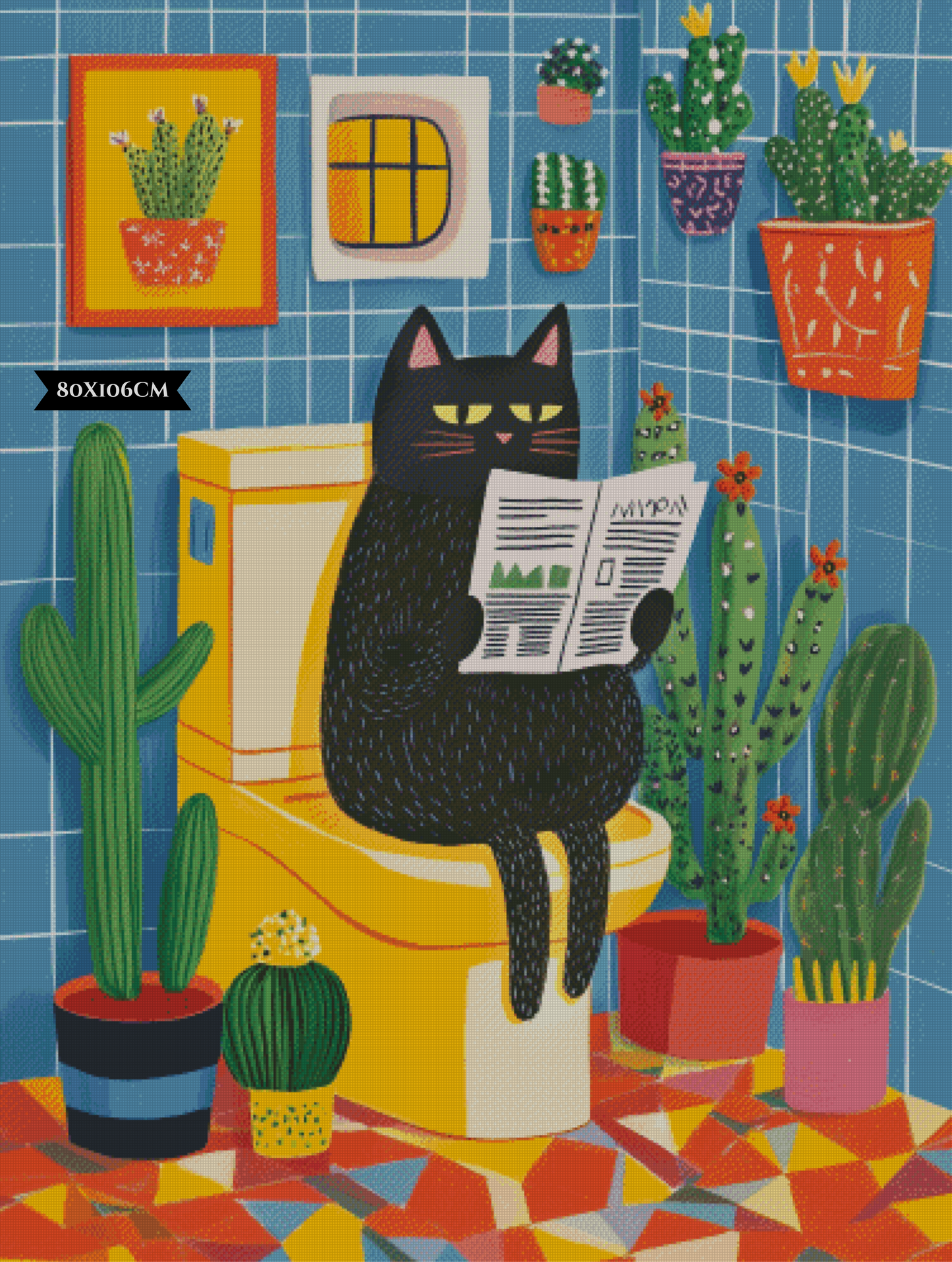 Diamond Painting Toilet Time ©salzkatze.ai