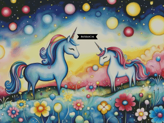 Diamond Painting Unicorn Dreams ©salzkatze.ai