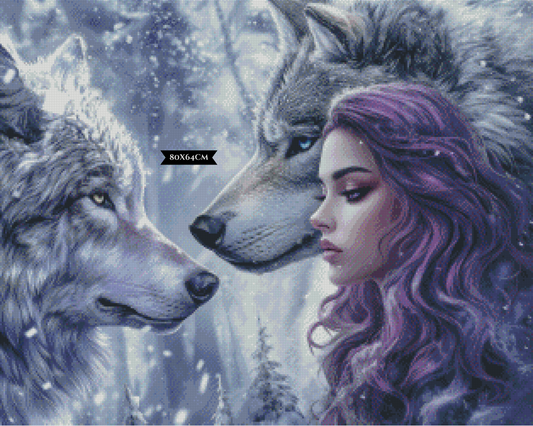 Diamond Painting Flüstern des Schicksals ©trudis_ai_art