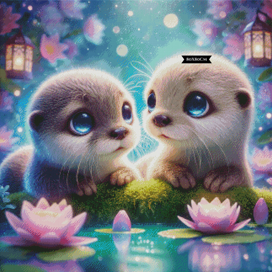 Diamond Painting Whimsical Otter Dream ©sandrietta_ai