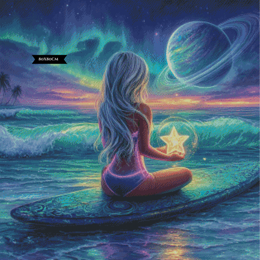 Diamond Painting Wellen der Galaxie ©sandrietta_ai