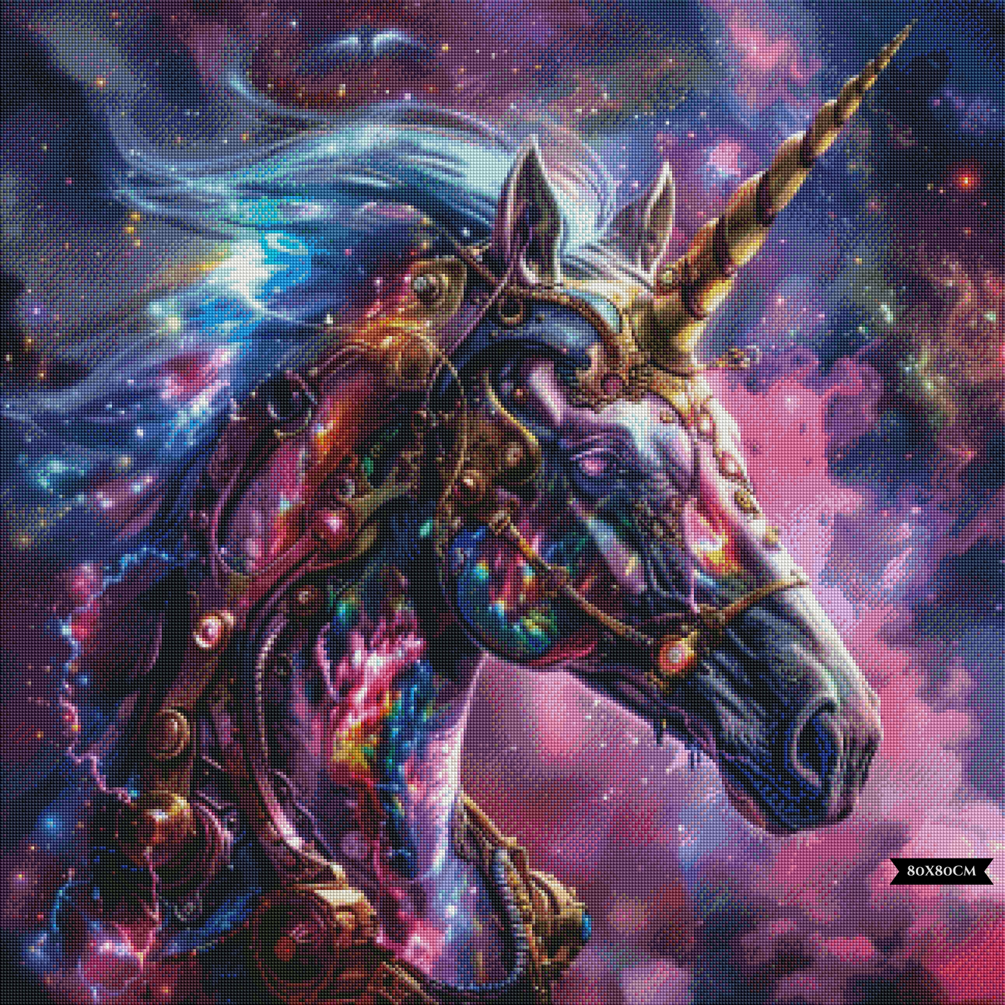 Diamond Painting Interstellar Mechacorn ©trudis_ai_art