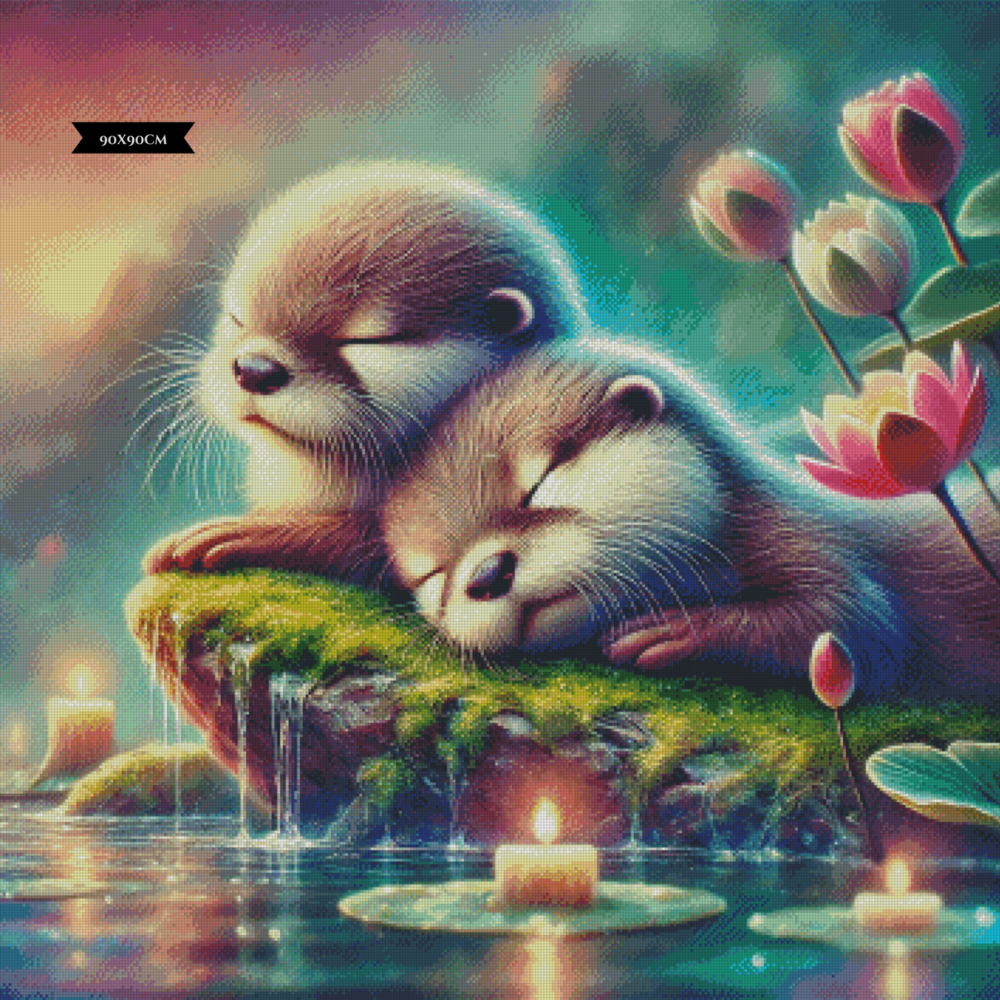 Diamond Painting Schlafende Seelenfreunde ©sandrietta_ai