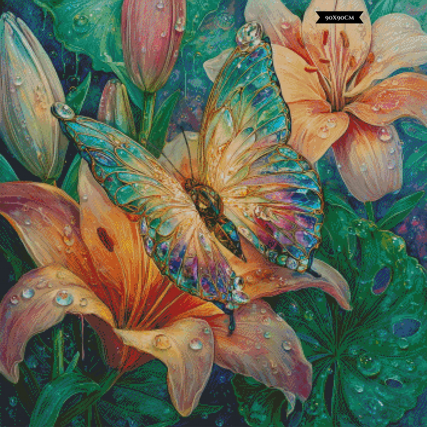 Diamond Painting Stained Glass Butterfly #2 ©sandrietta_ai