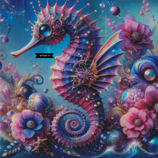 Steampunk Seahorse Garden ©Lexxy Ai
