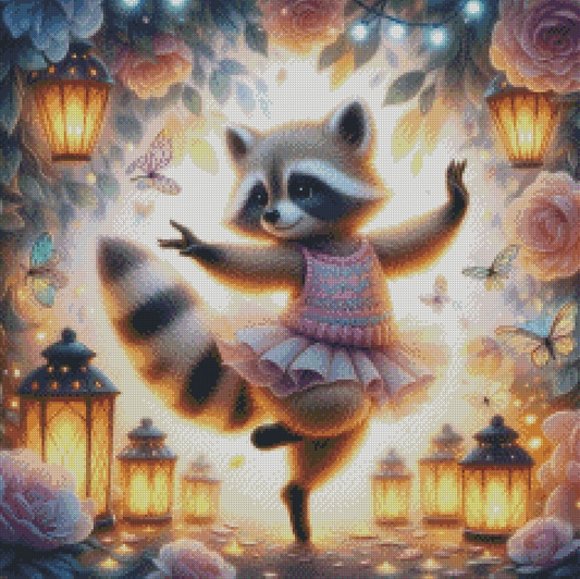 Diamond Painting Abendtanz im Rosengarten von Sandrietta_ai