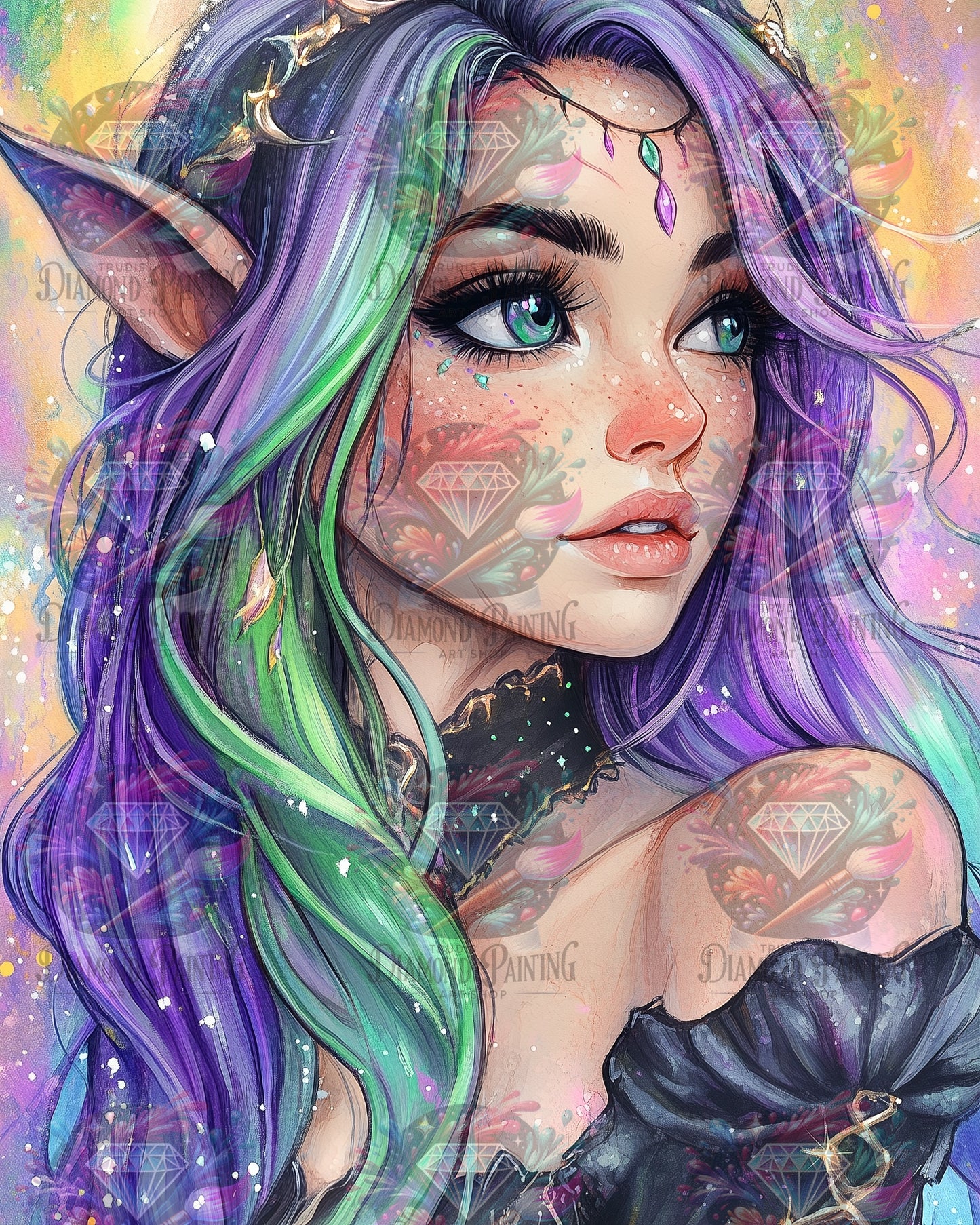 Diamond Painting Ariella von Salzkatze.ai