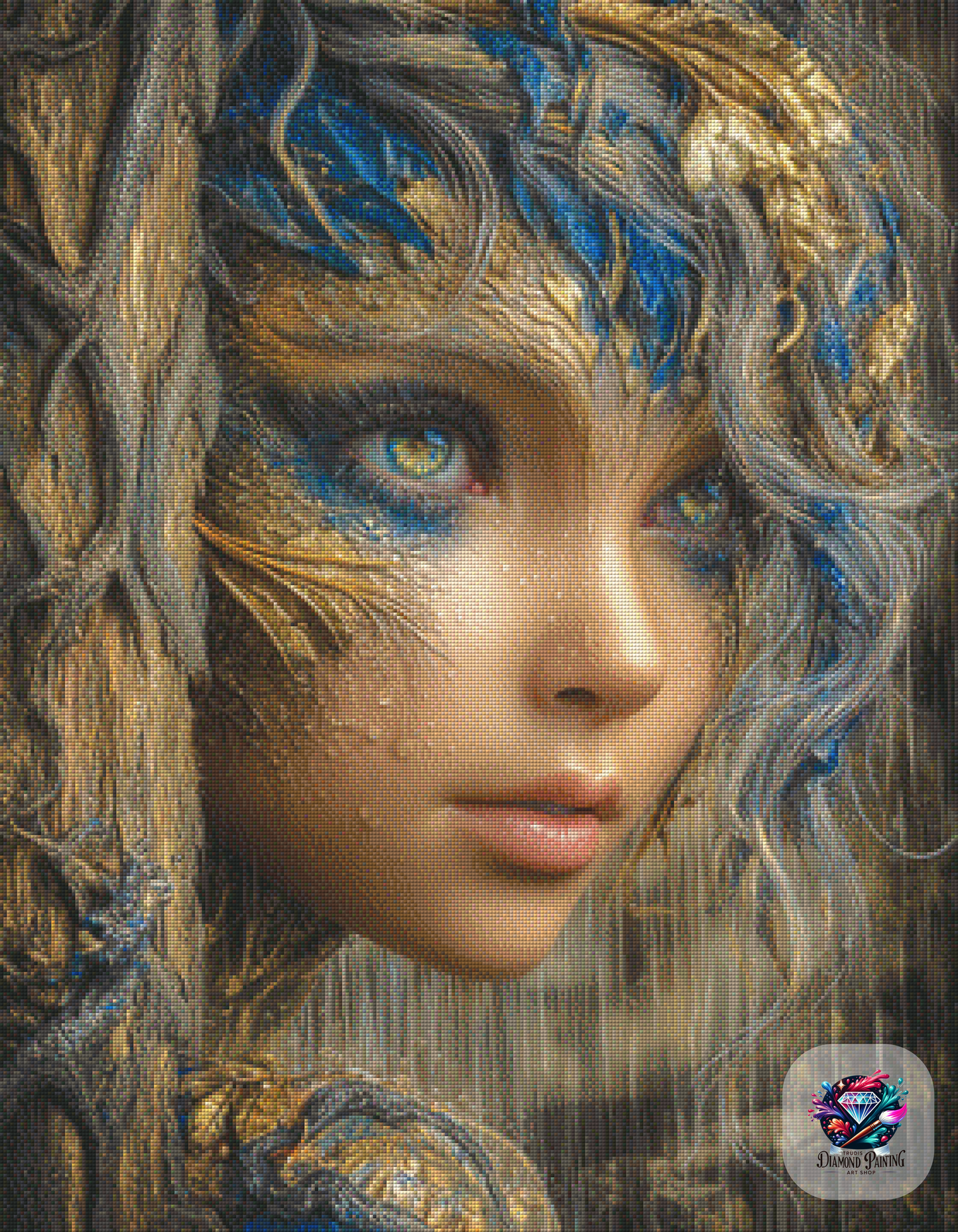 Diamond Painting Aus Rinde geboren ©Elly_A.I - 70x90cm mit 170 Farben