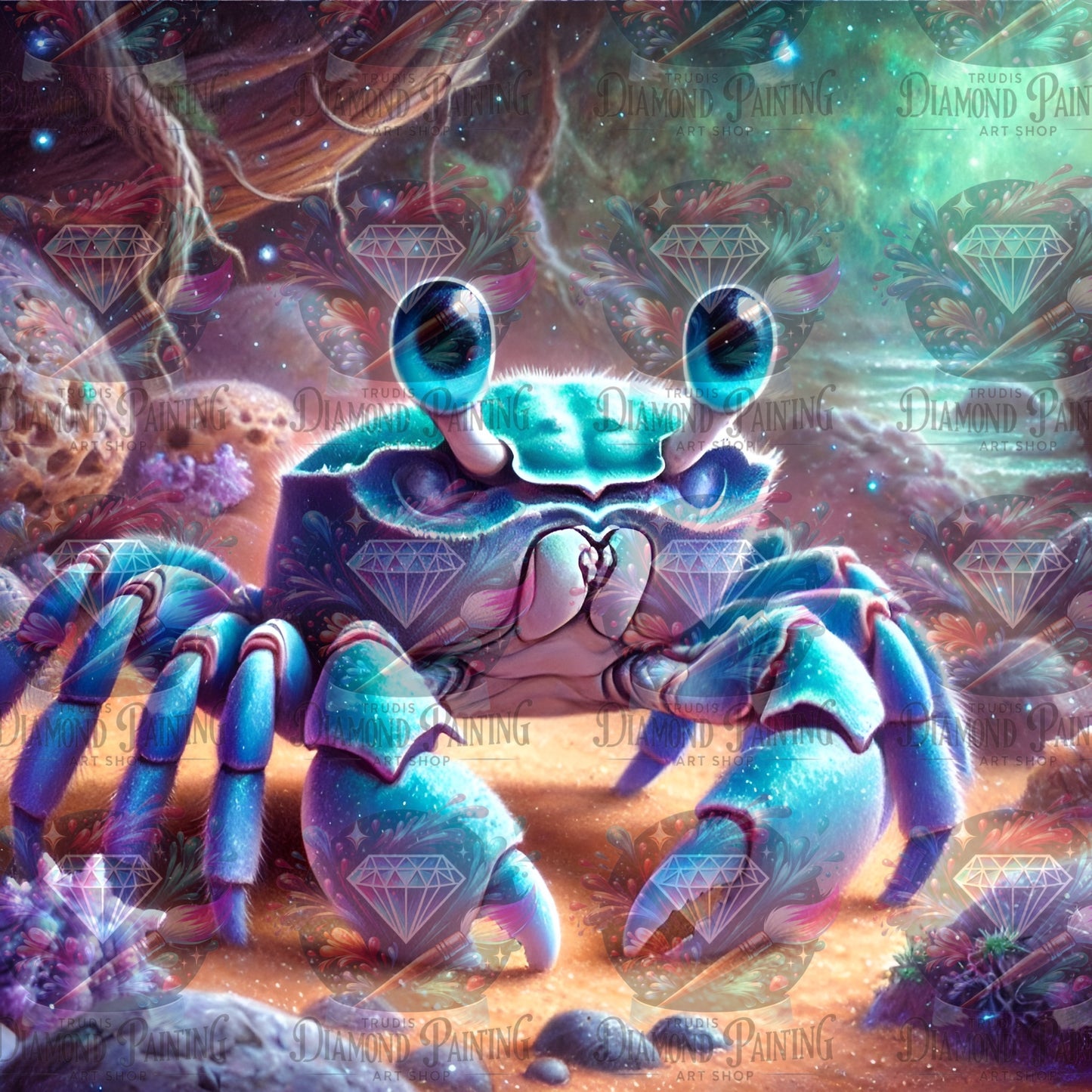 Diamond Painting Blue Gem ©MoozyJo.ai