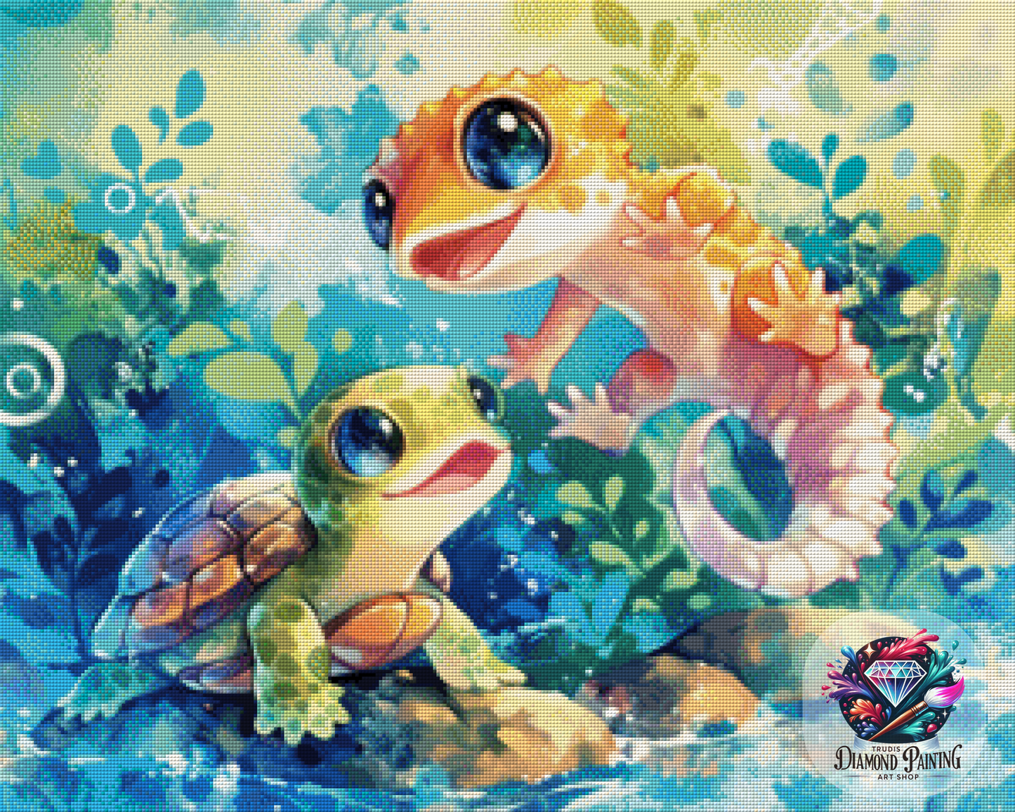 Diamond Painting Bubbles And Giggles ©shalajarias - 75x60cm mit 290 Farben