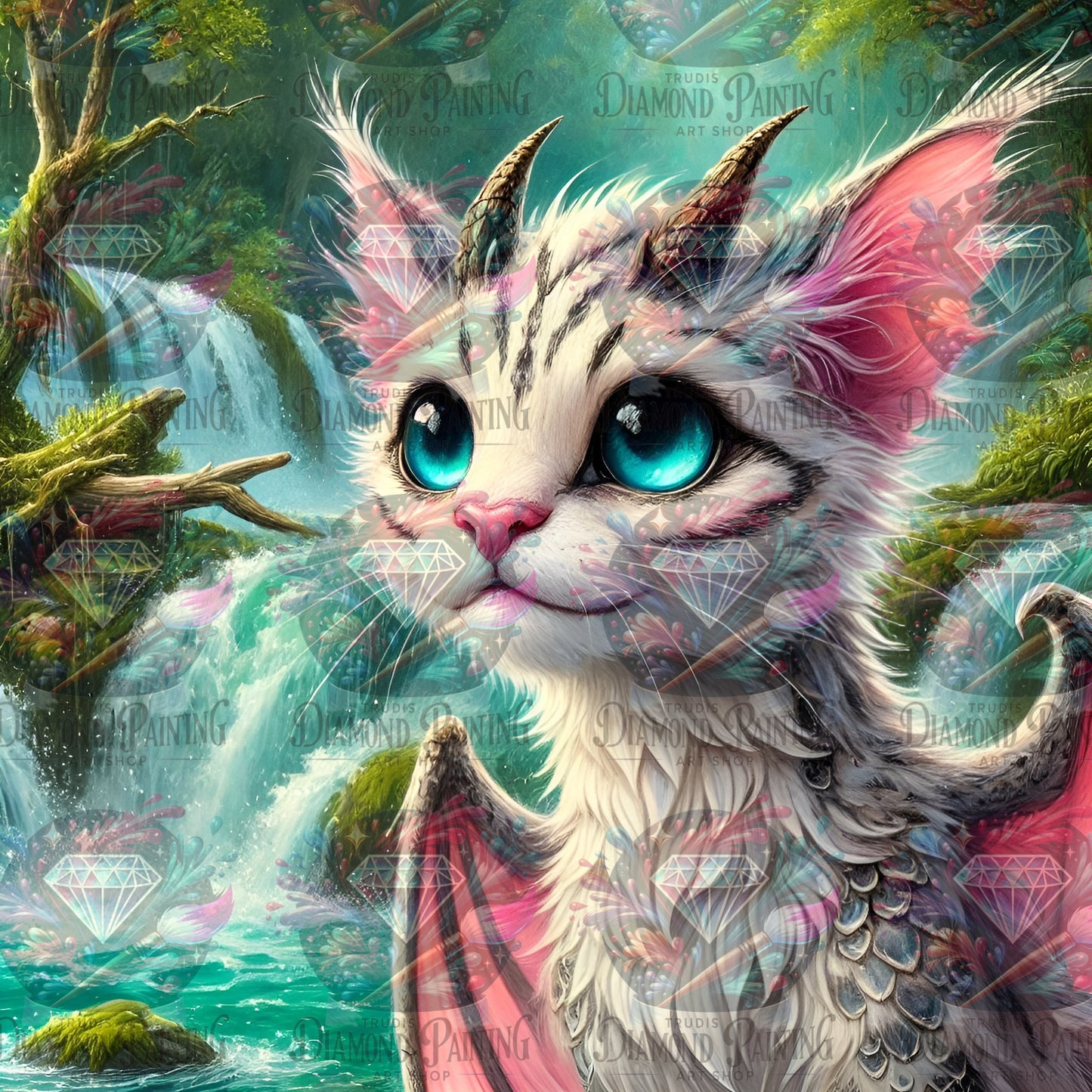 Diamond Painting Cascades ©MoozyJo.ai