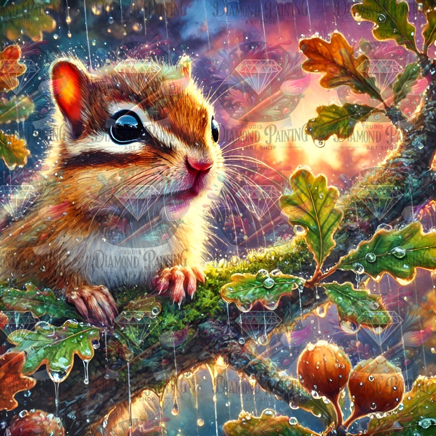 Diamond Painting Chippy Showers ©MoozyJo.ai