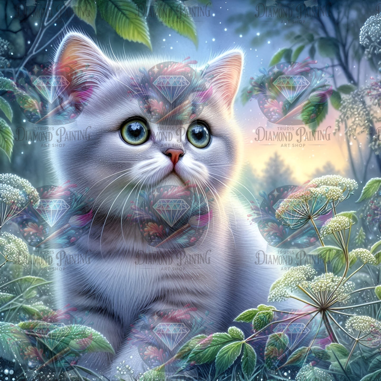 Diamond Painting Elderflower Fantasies von MoozyJo.ai