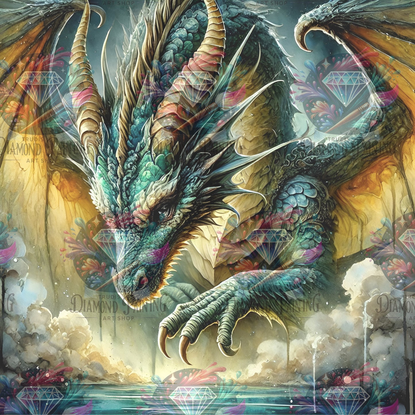 Diamond Painting Emerald Phantom ©MoozyJo.ai