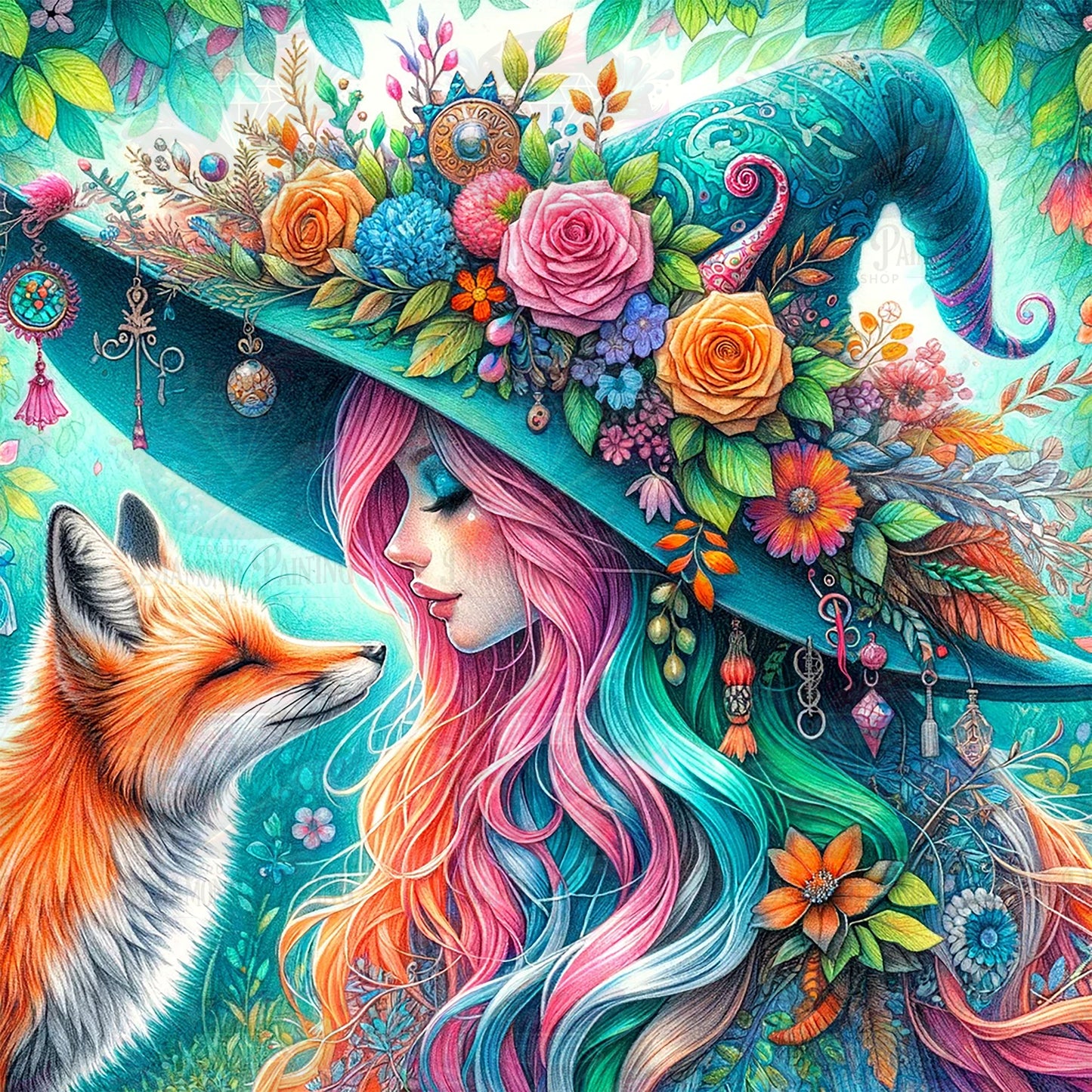 Diamond Painting Garden Of Spells ©sandrietta_ai