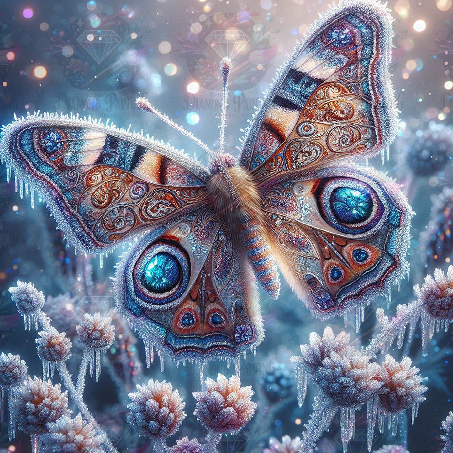 Diamond Painting Snowdust Butterfly ©sandrietta_ai
