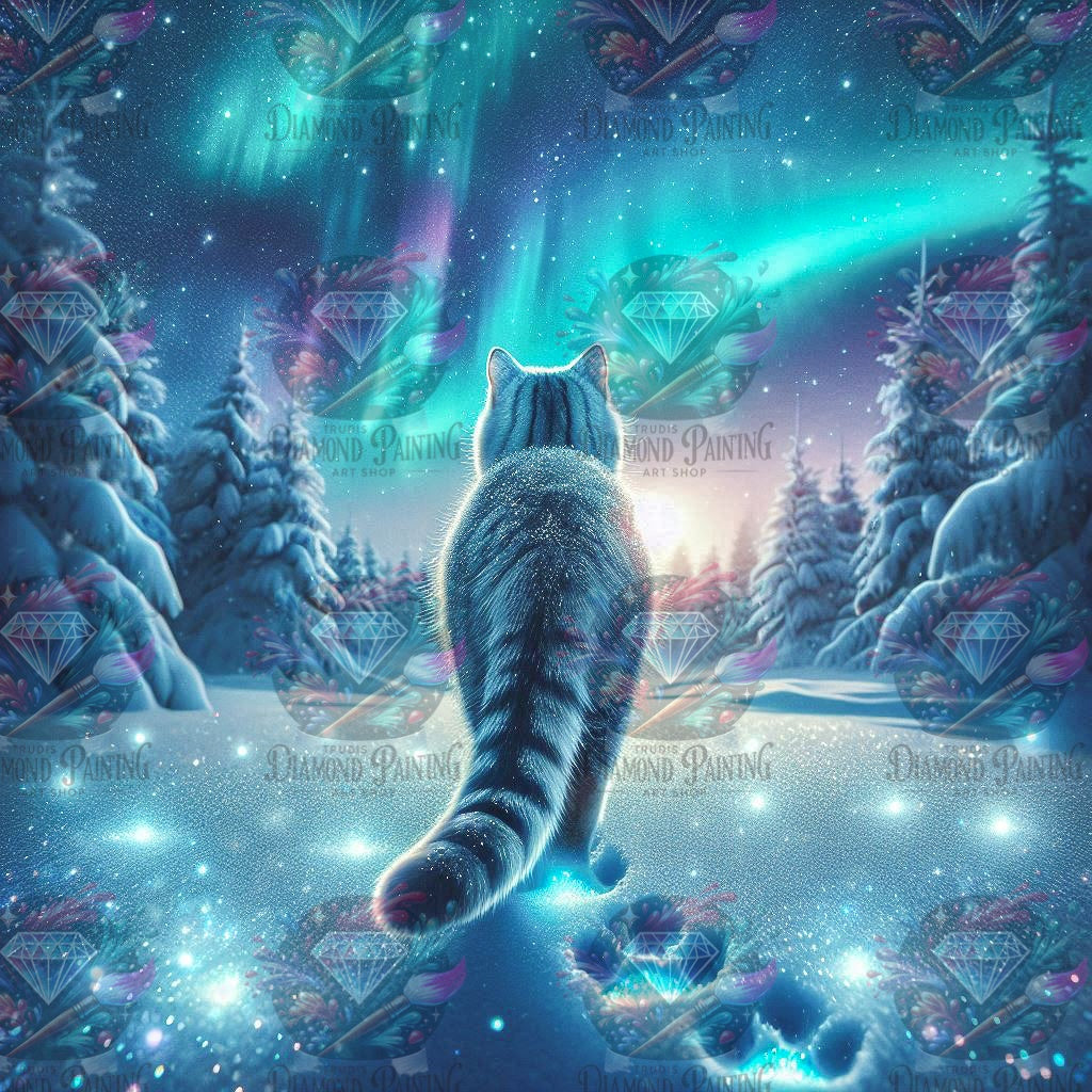 Diamond Painting Magische Spuren im Frost von Lexxy Ai