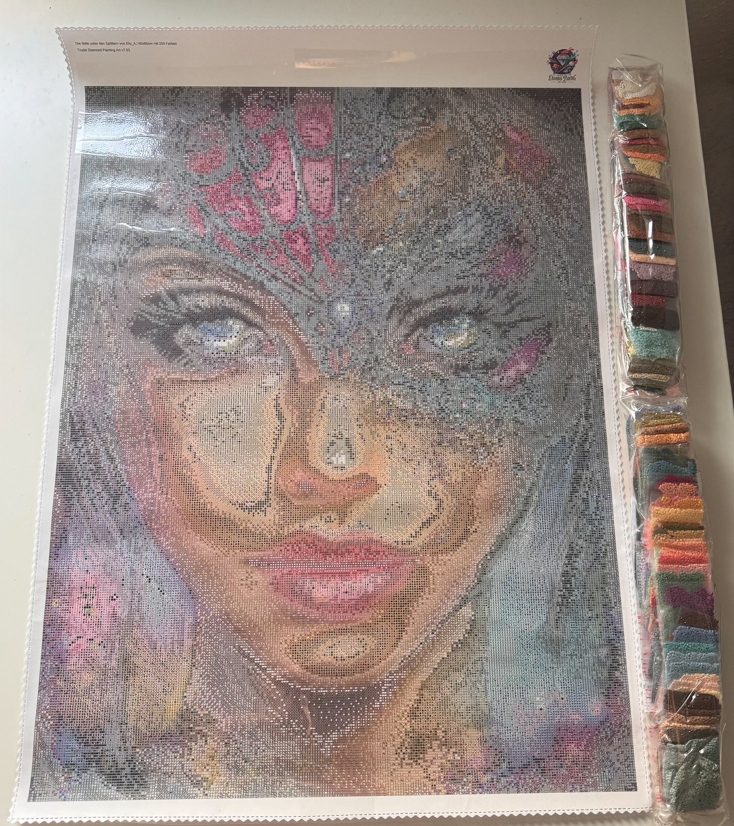 Diamond Painting Die Stille unter den Splittern ©Elly_A.I - 60x80cm mit 200 Farben (1x auf Lager)