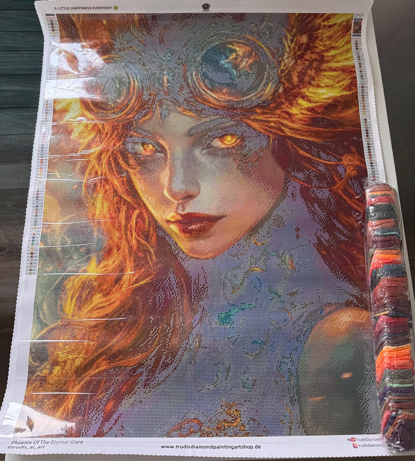 Diamond Painting Phoenix Of The Eternal Glare von Trudis_ai_art