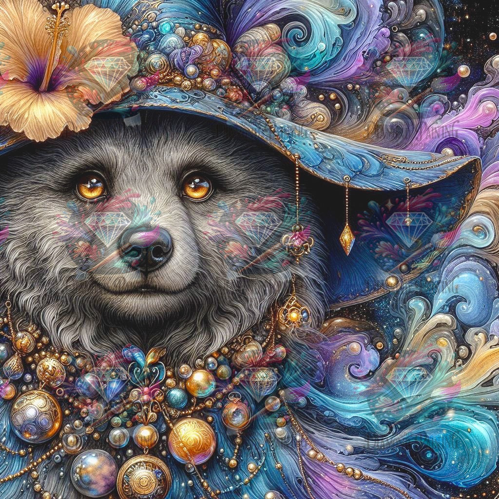 Diamond Painting Magier der bunten Perlen von Sandrietta_ai