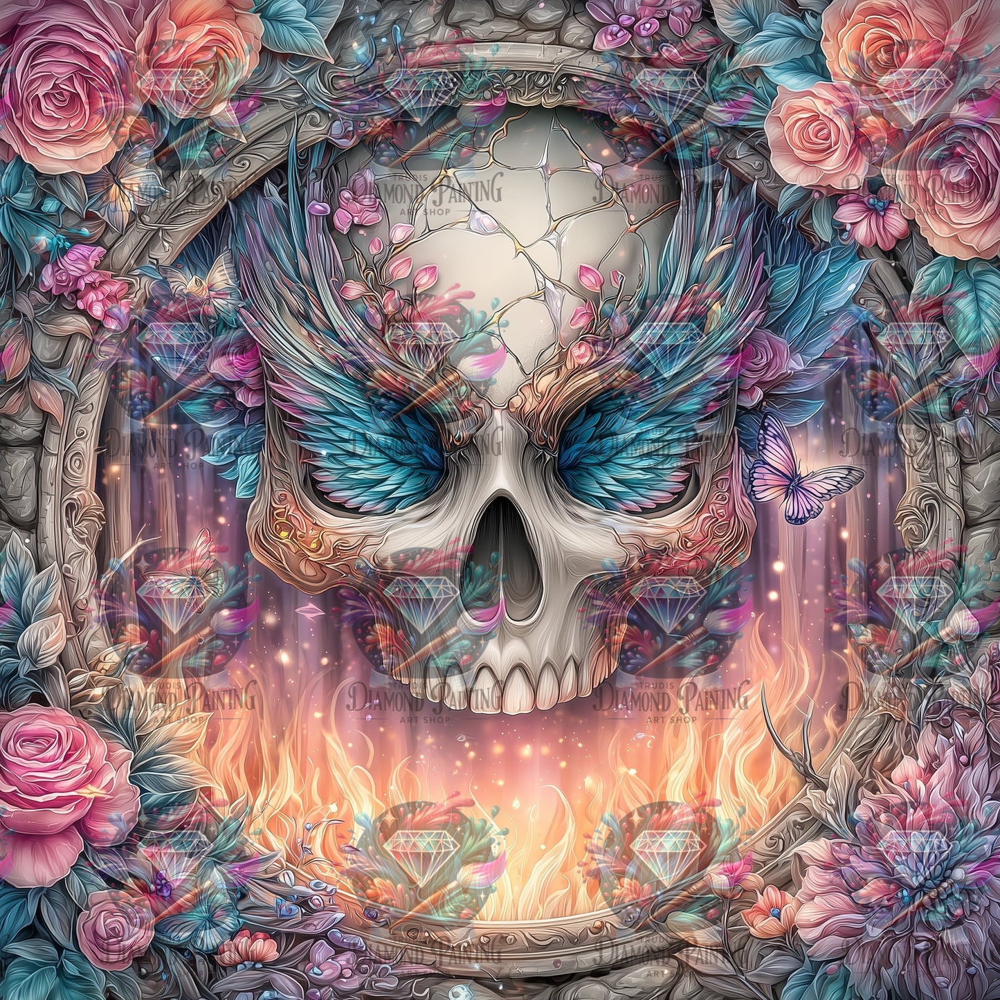 Diamond Painting Die geflügelte Schwelle von Sweet_loco_ai