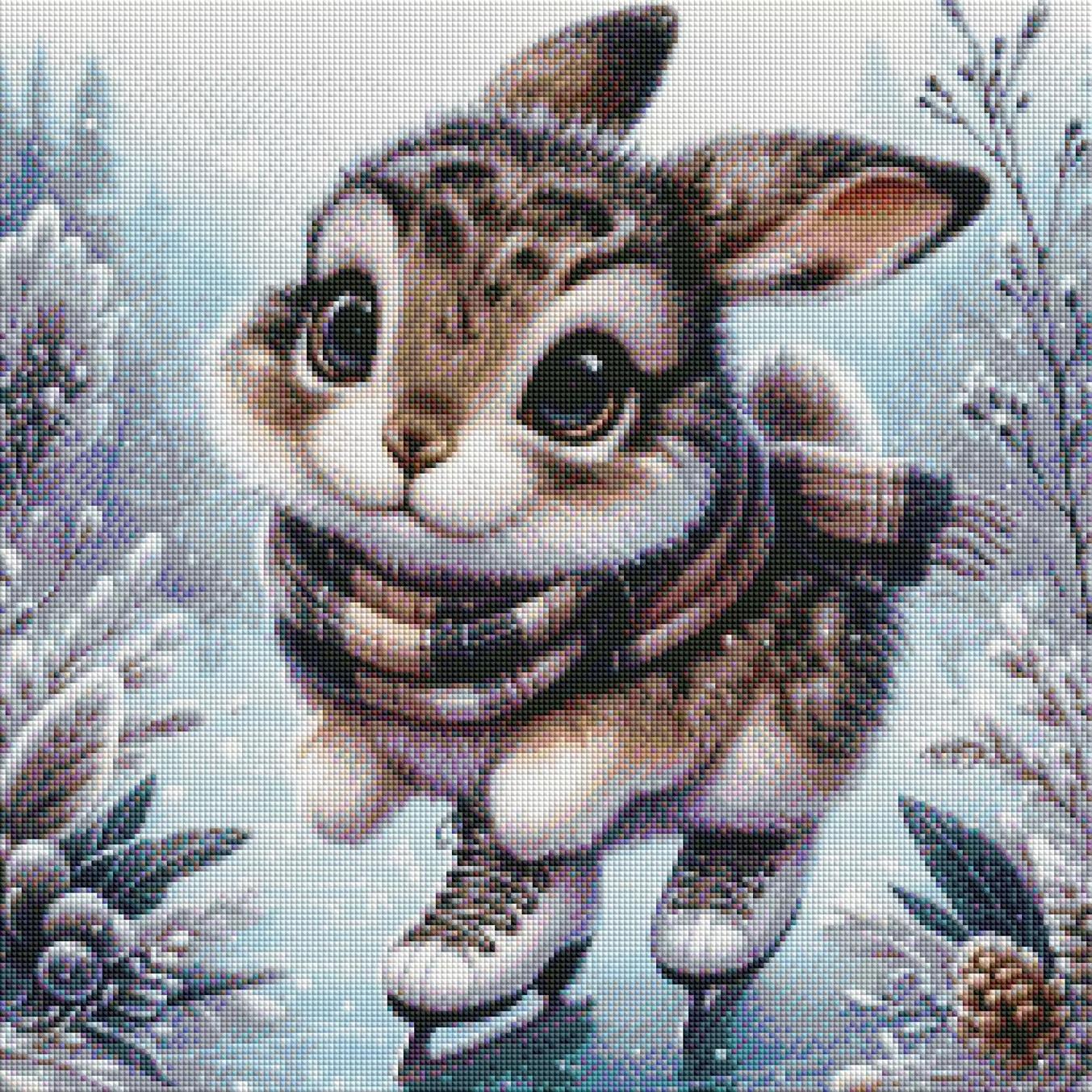 Full Fairy Dust Silver Diamond Painting Frosty Pirouette von MoozyJo.ai