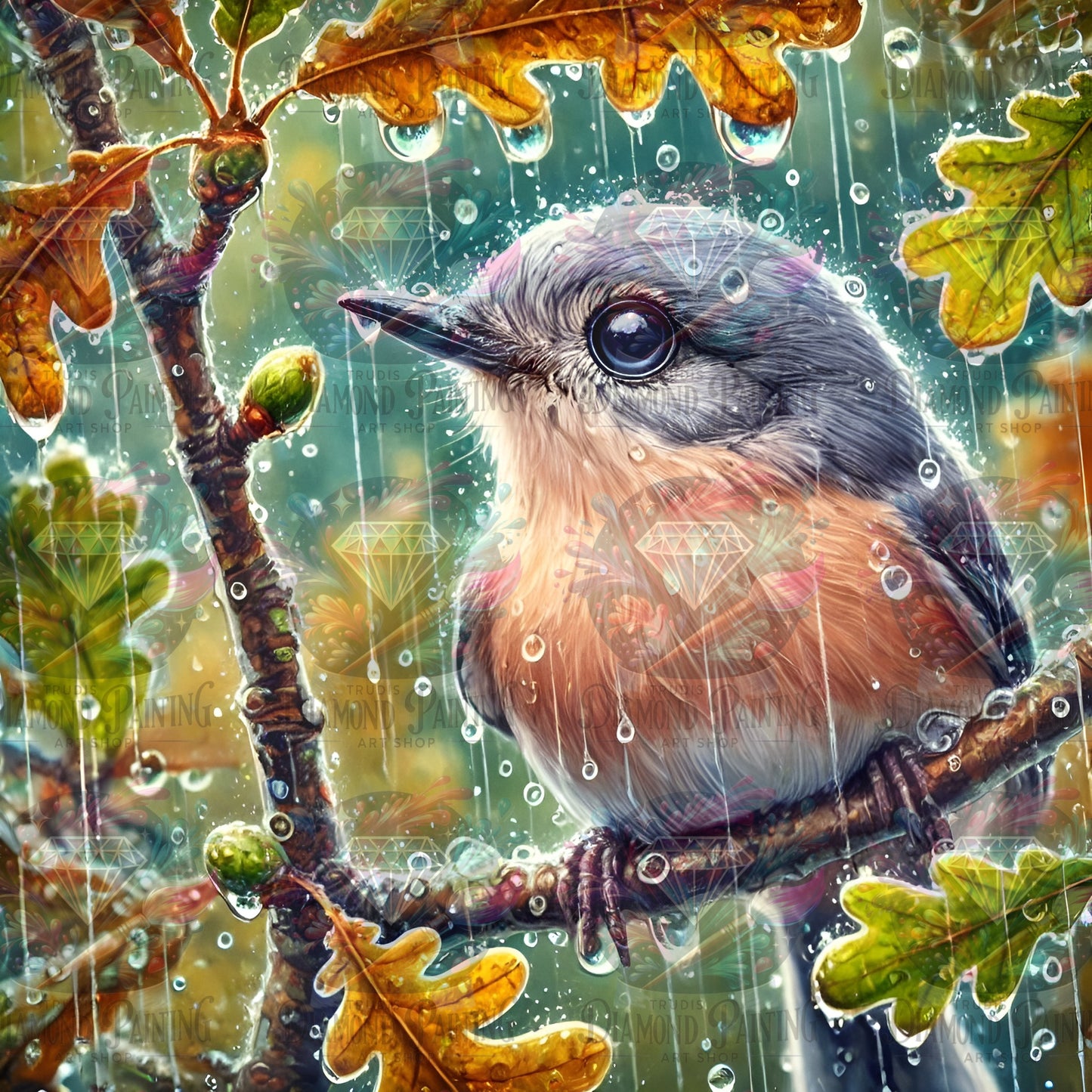 Diamond Painting Robins Downfall ©MoozyJo.ai