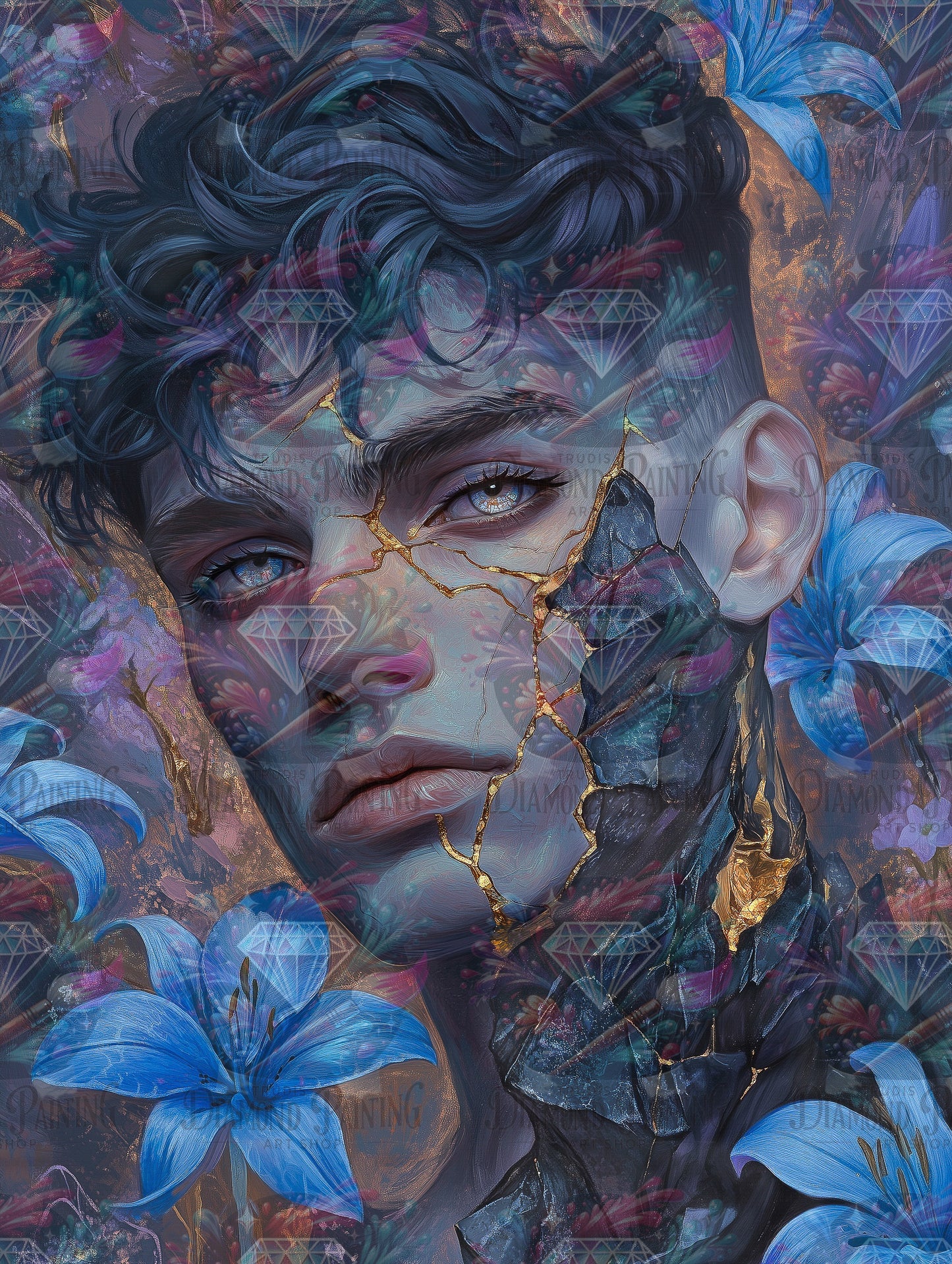Diamond Painting Fragments Of A Forgotten Echo - Kilian ©trudis_ai_art
