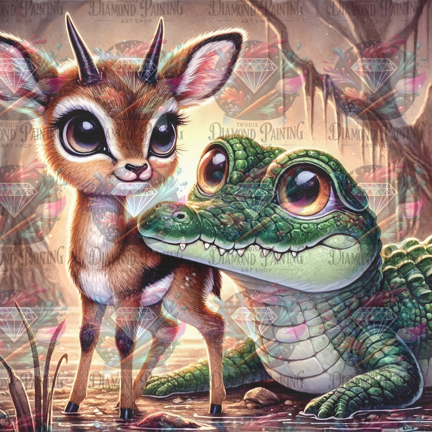 Diamond Painting Swamp N Sprint ©MoozyJo.ai