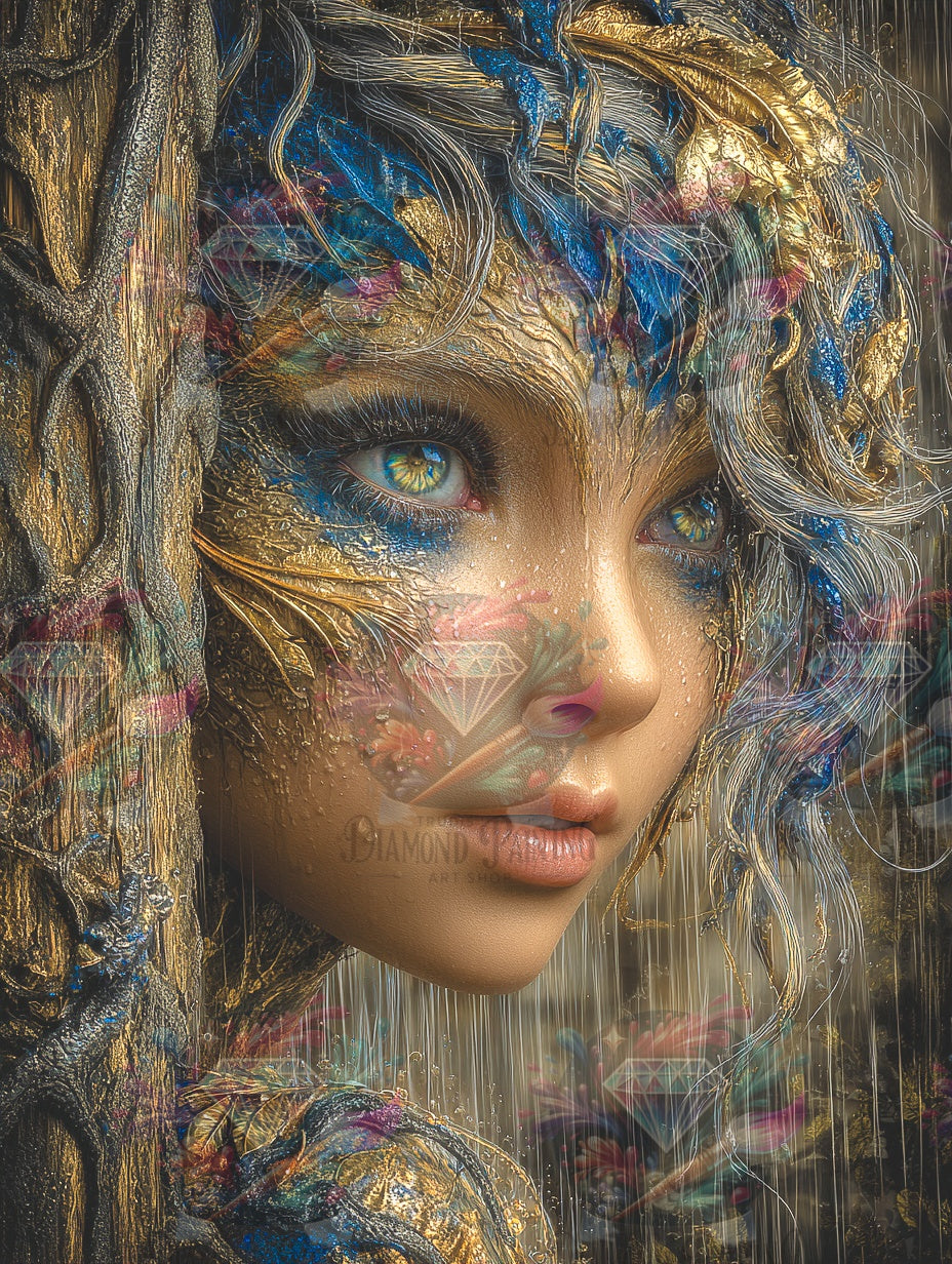 Diamond Painting Aus Rinde geboren ©Elly_A.I