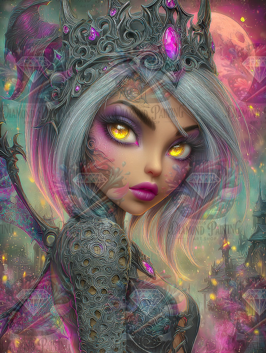 Diamond Painting Ihr Blick kennt die Dunkelheit ©Elly_A.I